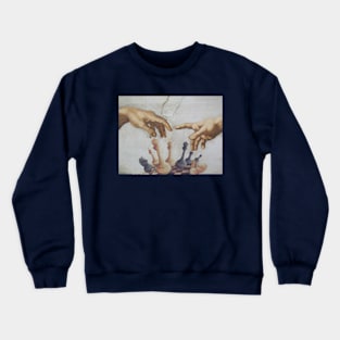 The Creation of Adam Chess | Chess Player Gift | Gambit | Chess Lover | Chess Art Crewneck Sweatshirt